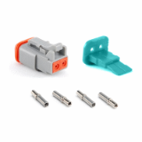 AT06-2S-KIT01 - 2-Way Socket Plug, Wedge and Contacts Kit
