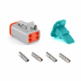 AT06-4S-KIT01 - 4-Way Socket Plug, Wedge and Contacts Kit