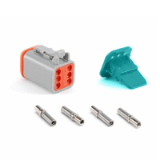 AT06-6S-KIT01 - 6-Way Socket Plug, Wedge and Contacts Kit, AT series