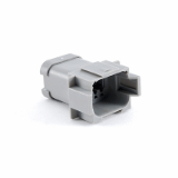 ATP04-08PX-MMXXX - Receptacle, 8 Pin, AT Series, Keyed, Reduced Diameter Wire Seal, End Cap