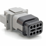 AT04-08PX-SR2XX - Receptacle, 8 Pin, AT Series, Keyed, Strain Relief End Cap, Reduced Diameter Seal