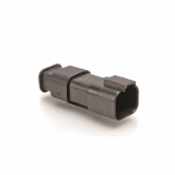 AT04-4P-SR02XXX - Receptacle, 4 Pin, AT Series, Strain Relief End Cap, Reduced Dia, Wire Seal