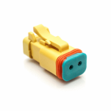 AT06-2S-R120YEL - 2-Way, Plug, 120 Ohm Resistor, NI Sockets, Standard Wedgelock, Yellow