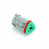 AT06-3S-R680 - 3-Way Plug, 680 Ohm Resistor, End Cap, Grey ( Standard Wedgelock included) NOTE: Resistor is between A and B Position
