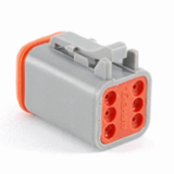 AT06-6S-XXX - 6-Way Plug, Female Connector, AT series, Dummy