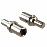 AT60-204-0490 - Pin contact, male machined, size 4, 6 AWG, nickel plated, ATM Series