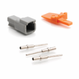 ATM04-2P-KIT01 - 2 Pin Receptacle, Wedge and Contacts Kit