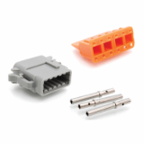 ATM06-12SA-KT01 - 12-Way Socket Plug, Wedge and Contacts Kit