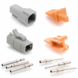 ATM4PS-CKIT - 4-Way Pin and Socket Plug, Receptacle, Wedge and Contacts  Kit