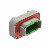 ATM15-12PX-BMXX - Boardlock PCB Mount Receptacle, 12 Pin, Straight Flange, ATM Series