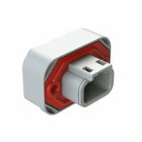 ATM15-3P-BM0X - Boardlock PCB Mount Receptacle, 3 Pin, Straight Flange, ATM Series