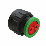 AHDP06-18-06-BRAC030 - Plug, Shell Size 18, 2 Positions, Pin/Socket, Backshell Ring Adapter