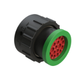 AHDP06-18-20-BRA - Size 18, 20 Positions Plug, Pin/Socket,  Reduced/ Normal seal, Backshell Ring Adapter