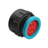 AHDP06-24-21-BRA - 21 Position Plug, Pin/Socket, Shell Size 24, Normal/Reduced Diameter Seal, Backshell Ring Adapter