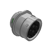 AHDBM04-24-91PN - DuraMate, Size 24, 9 Position ISOBUS Receptacle, Pin, Normal Seal, Wide Thread Adapter (WTA), Break-Away